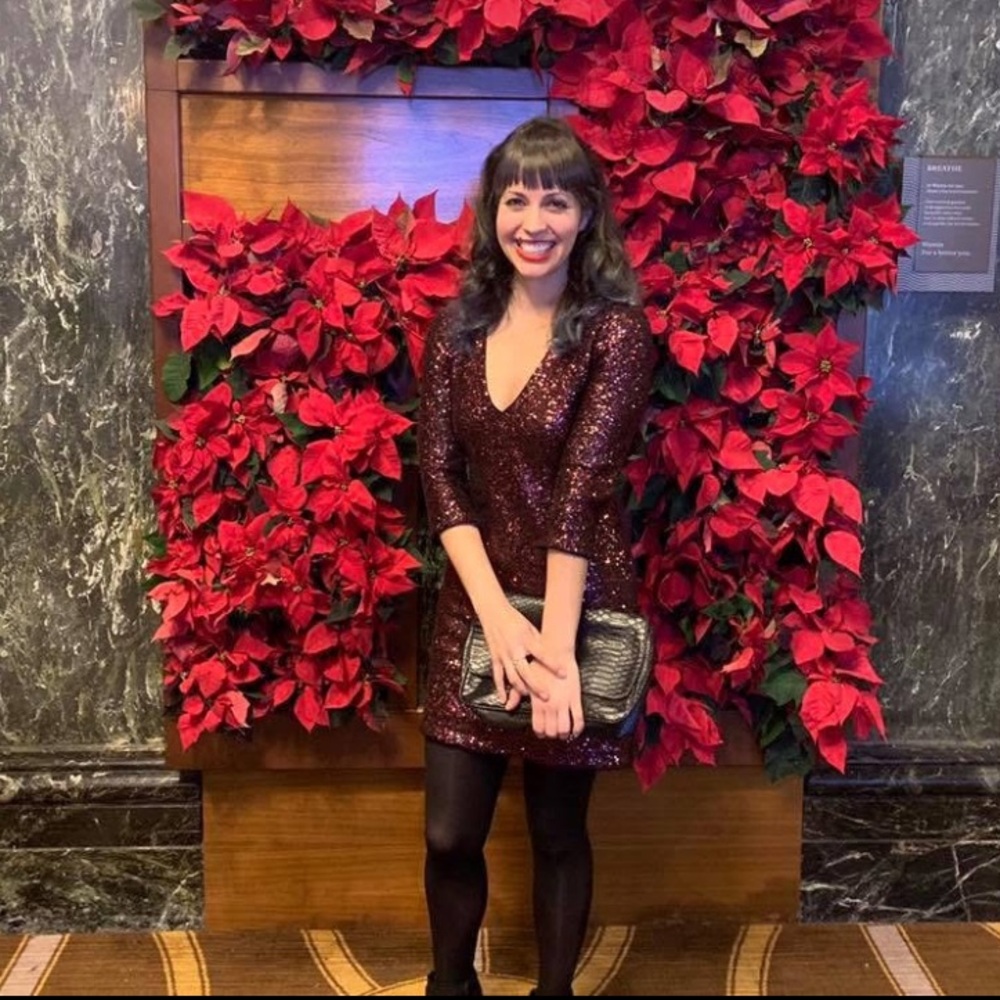Red Sequin Dress
